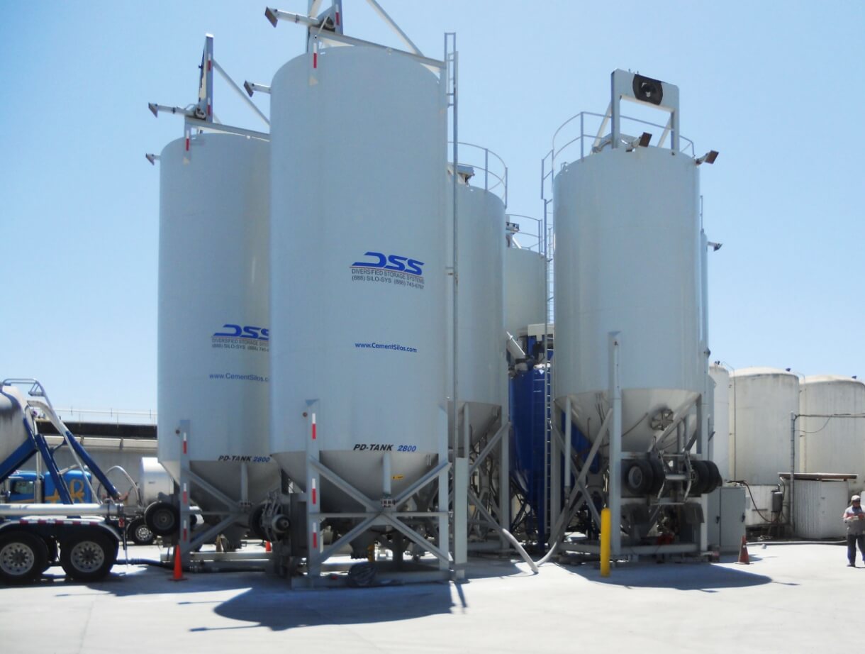 DSS Custom Dry Powder Storage Solutions like this Pneumatic Blending Plant 2500