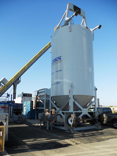 DSS Process Silos Asphalt Plant - Additive Feeding Front View