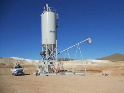 Hycroft Skid Run at Mine Specialty Silo